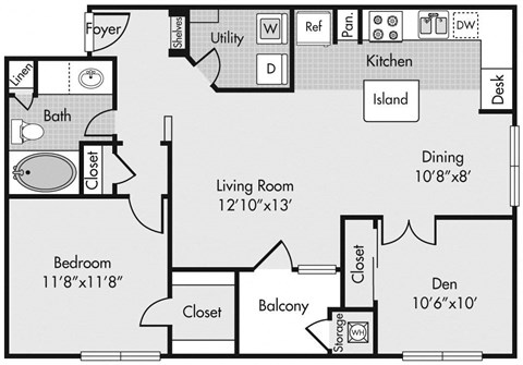 Highlands Hill Country B1 floor plan
